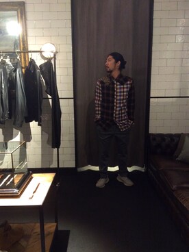 「Giab's（ジャブス）のアイテム」を使った、misoさん（メンズ・168cm）の冬コーディネート