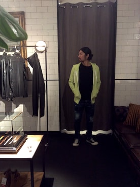 「SEAGREEN（シーグリーン）のアイテム」を使った、misoさん（メンズ・168cm）の冬コーディネート