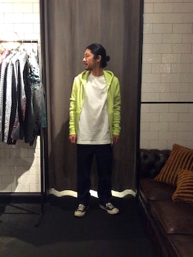 「SEAGREEN（シーグリーン）のアイテム」を使った、misoさん（メンズ・168cm）の春コーディネート