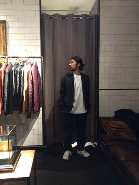 「TRANSIT（トランジット）のアイテム（ジャケット/アウター）」を使った、misoさん（メンズ・168cm）の春コーディネート