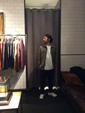 「TRANSIT（トランジット）のアイテム（トップス）」を使った、misoさん（メンズ・168cm）の春コーディネート