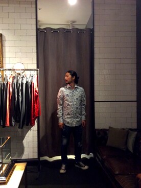 「GANESH（ガネーシュ）のアイテム」を使った、misoさん（メンズ・168cm）の夏コーディネート