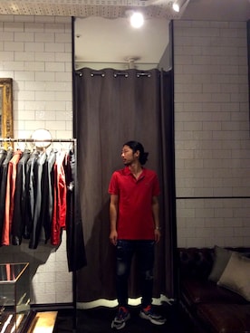 「Project e（プロジェクトイー）のアイテム」を使った、misoさん（メンズ・168cm）の夏コーディネート