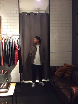 「TRANSIT（トランジット）のアイテム（トップス）」を使った、misoさん（メンズ・168cm）の夏コーディネート