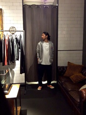 「DSQUARED2（ディースクエアード）のアイテム（パーカー）」を使った、misoさん（メンズ・168cm）の夏コーディネート
