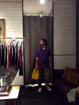 「アロハシャツ」｜misoさん（メンズ・168cm）の夏コーディネート