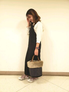 Rina Yamamotoさん（レディース・152cm）の秋コーディネート