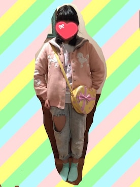 「ファンシー」｜「アイテム（ジャケット/アウター）」を使った、MOMOさん（レディース・166cm）の冬コーディネート