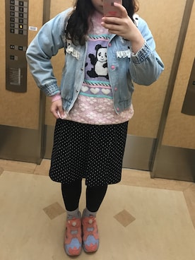 「ファンシー」｜「アイテム（ジャケット/アウター）」を使った、MOMOさん（レディース・166cm）の冬コーディネート