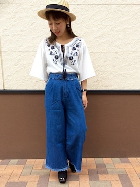 micaさん（レディース・156cm）の夏コーディネート