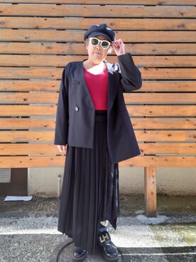 赤黒コーデ のメンズ人気ファッションコーディネート Wear