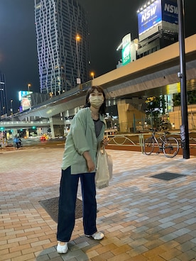 「無印良品（ムジルシリョウヒン）のアイテム（バッグ）」を使った、ｙｏｓｈｉｃｏさん（レディース・161cm）の夏コーディネート