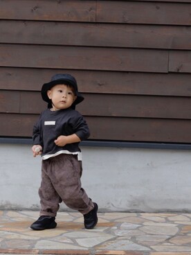 IoMiyaさん（キッズ・80cm）の秋コーディネート