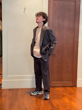 「URBAN RESEARCH（アーバンリサーチ）のアイテム（スラックス）」を使った、snnn15さん（メンズ・176cm）の春コーディネート