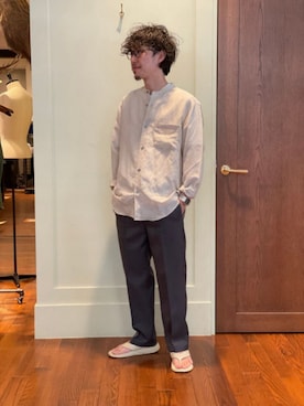 「URBAN RESEARCH（アーバンリサーチ）のアイテム（サンダル）」を使った、snnn15さん（メンズ・176cm）の春コーディネート