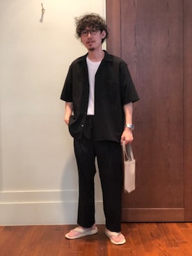 「URBAN RESEARCH（アーバンリサーチ）のアイテム（サンダル）」を使った、snnn15さん（メンズ・176cm）の春コーディネート