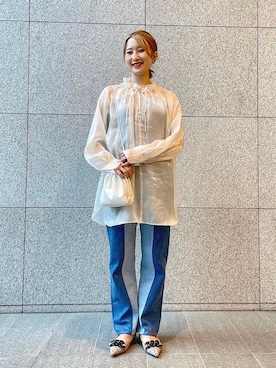 清水 ビューティアンドユース スタッフさん(レディース・159cm)の夏コーディネート