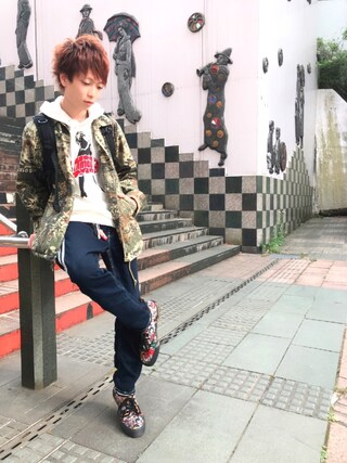 HYSTERIC GLAM BACK PILE ISKOデニムサイド ライン HYSTERIC GLAMOUR（ヒステリックグラマー）の「BACK PILE ISKO