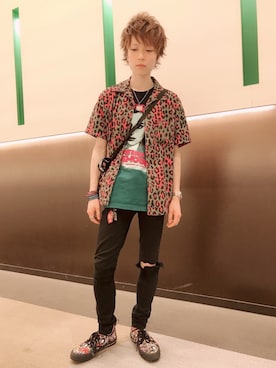 「ポールスミス」｜「アイテム（財布/小物）」を使った、Yusukeさん（メンズ・163cm）の夏コーディネート