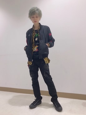 「jackrose」｜「アイテム（MA-1）」を使った、Yusukeさん（メンズ・163cm）の冬コーディネート