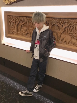 HYSTERIC GLAMOUR ガールズデザイン リネン混 パーカー F HYSTERIC GLAMOUR（ヒステリックグラマー）の「LEVITATED GIRL