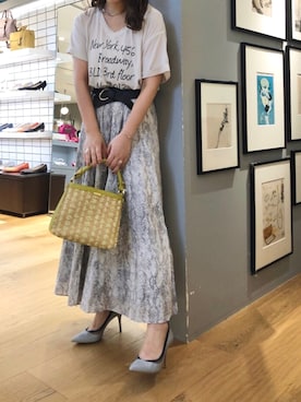 「interstaple」｜Rihoさん（レディース・157cm）の夏コーディネート