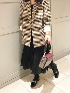 「interstaple」｜Rihoさん（レディース・159cm）の秋コーディネート