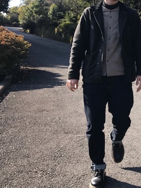 「BELAFONTE（ベラフォンテ）のアイテム」を使った、千楓乃さん（メンズ・170cm）の夏コーディネート