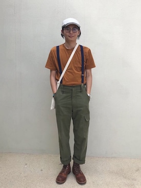 「RED WING SHOES（レッドウィング）のアイテム（スニーカー）」を使った、小花 さん（メンズ・172cm）の春コーディネート