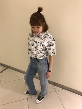 「white」｜HYOGOさん（レディース・155cm）の夏コーディネート