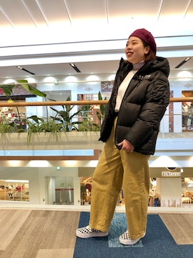 「AVIREX（アヴィレックス）のアイテム（ダウンジャケット/コート）」を使った、HYOGOさん（レディース・155cm）の秋コーディネート