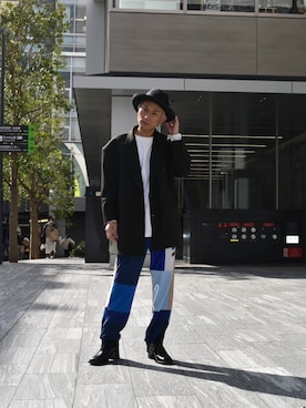 「SYU.HOMME/FEMM（シュウ）のアイテム（テーラードジャケット）」を使った、kazuhiramatsuさん（メンズ・168cm）の春コーディネート