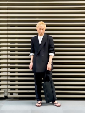 「SYU.HOMME/FEMM（シュウ）のアイテム」を使った、kazuhiramatsuさん（メンズ・168cm）の春コーディネート