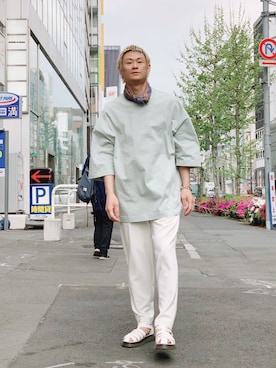 「Lui's（ルイス）のアイテム（財布/小物）」を使った、kazuhiramatsuさん（メンズ・168cm）の春コーディネート
