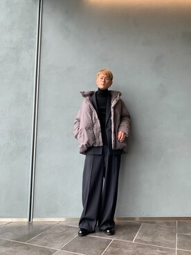 「Lui's（ルイス）のアイテム（ダウンジャケット/コート）」を使った、kazuhiramatsuさん（メンズ・168cm）の秋コーディネート