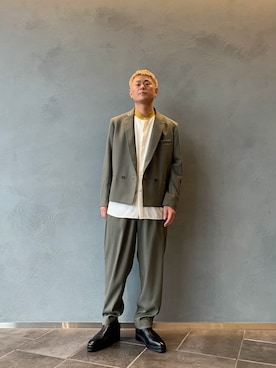 【4×4 21S/S】 ショートダブルジャケット　セットアップ　s Lui's（ルイス）の「【4×4 セットアップシリーズ 21S/S