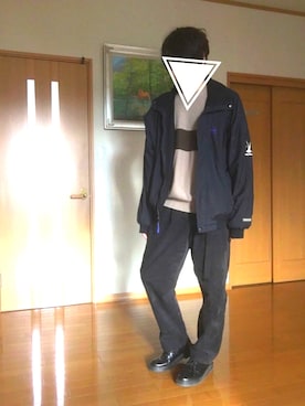「HELLY HANSEN（ヘリーハンセン）のアイテム（ブルゾン）」を使った、はるかさん（メンズ・173cm）の冬コーディネート