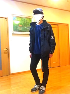 「HELLY HANSEN（ヘリーハンセン）のアイテム（ブルゾン）」を使った、はるかさん（メンズ・173cm）の冬コーディネート