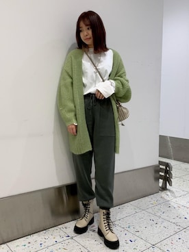 CHIKAさん（レディース・162cm）の冬コーディネート