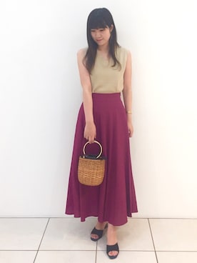 「URBAN RESEARCH ROSSO WOMEN（アーバンリサーチ　ロッソ）のアイテム（サンダル）」を使った、ROSSOミント神戸店さん（レディース・167cm）の春コーディネート