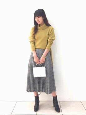 「URBAN RESEARCH ROSSO WOMEN（アーバンリサーチ　ロッソ）のアイテム（ブーツ）」を使った、ROSSOミント神戸店さん（レディース・164cm）の秋コーディネート