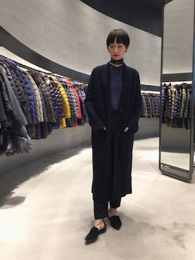 「TATRAS CONCEPT STORE（タトラスコンセプトストア）のアイテム（パンツ）」を使った、ホーリーさん（レディース・163cm）の秋コーディネート
