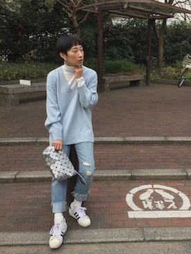 「rag & bone（ラグアンドボーン）のアイテム（パンツ）」を使った、ホーリーさん（レディース・163cm）の冬コーディネート