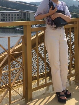 「Teva（テバ）のTeva / プラットフォーム ユニバーサル（サンダル）」を使った、ぽんさん（レディース・160cm）の秋コーディネート