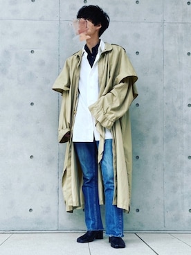 「WhoWhat（フーワット）のアイテム（ジャケット/アウター）」を使った、ともさん（メンズ・170cm）の秋コーディネート