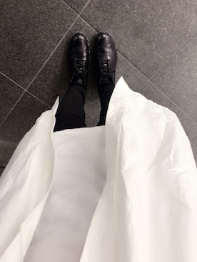 「alexanderwang（アレキサンダーワン）のアイテム（ブーツ）」を使った、亮平千葉さん（メンズ・174cm）の秋コーディネート