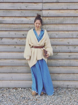 「SHEPHERD」｜Gokan Natsukoさん（レディース・162cm）の冬コーディネート