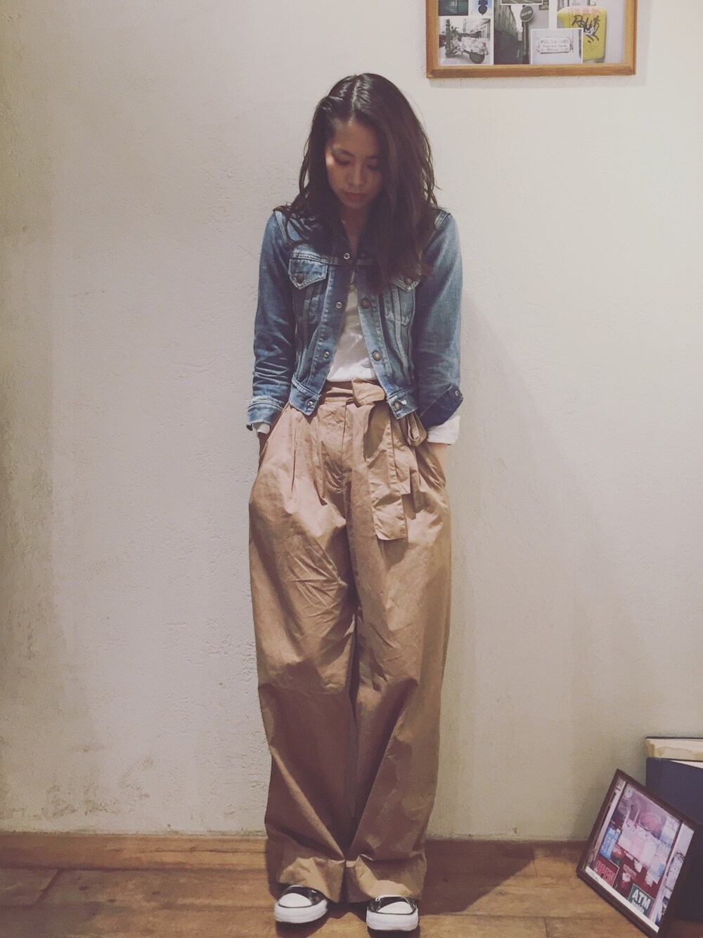 Gokan Natsuko｜NOWOSのデニムジャケットを使ったコーディネート - WEAR