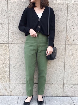 「レイヤードstyle」｜emaさん（レディース・156cm）の冬コーディネート