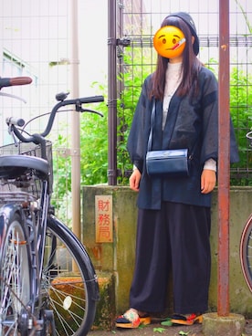 「帯紐」｜きたむらさん（レディース・154cm）の冬コーディネート